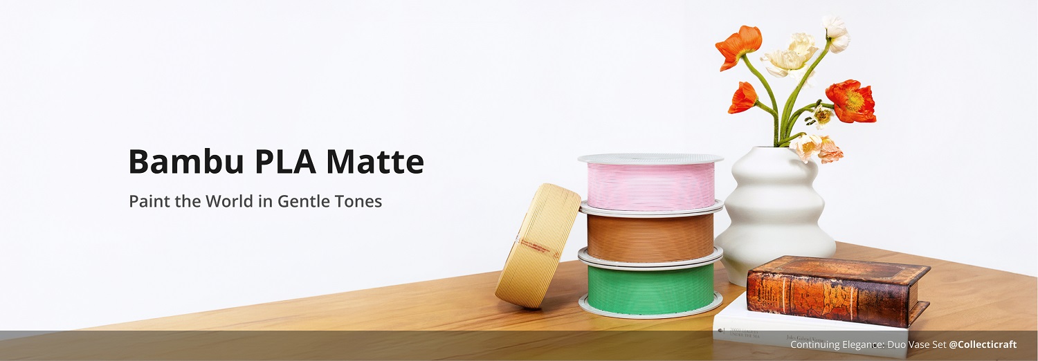 Фото Пластик для 3D принтер PLA Matte от Bambu Lab 1