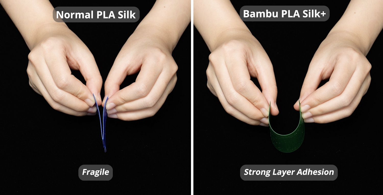 Фото PLA Silk+ пластик Bambu Lab RFID 1.75 мм 1кг 2