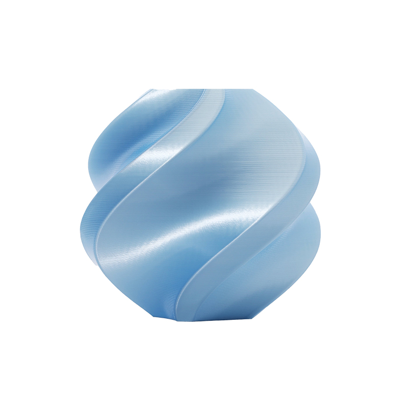 Фото PLA Silk пластик Bambu Lab RFID 1.75 мм 1кг голубой